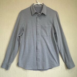 Lululemon Men's Commission Button Up Shirt One. Thing. At. A. Time No Size Dot M
